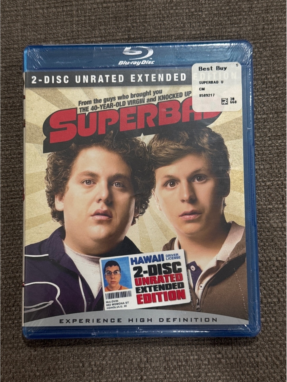 Superbad (Blu-ray, 2007) 2 Disc Unrated, extended Edition